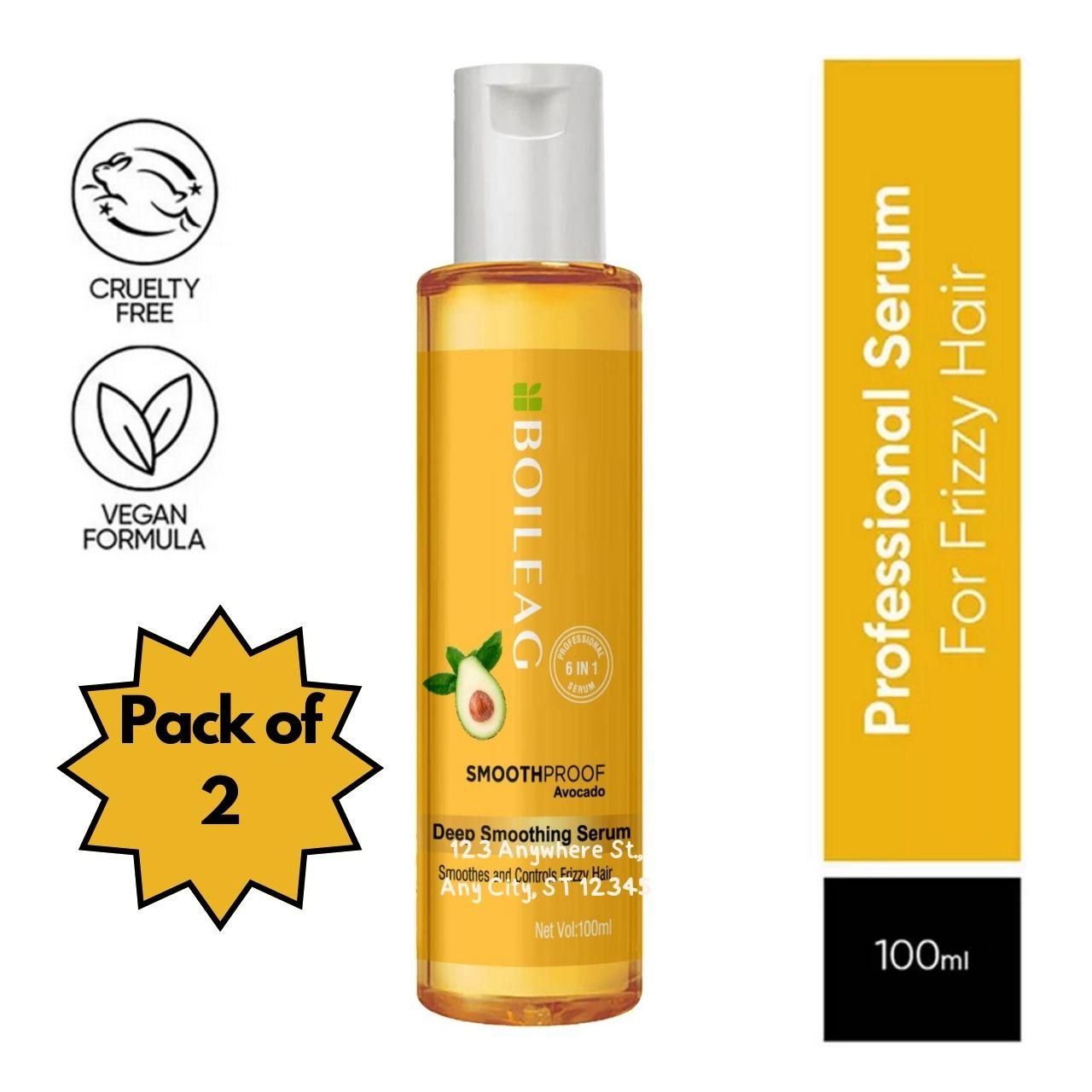 Biolage Smoothproof 6 In 1 Hair Serum For Frizzy Hair Vegan And No Adde