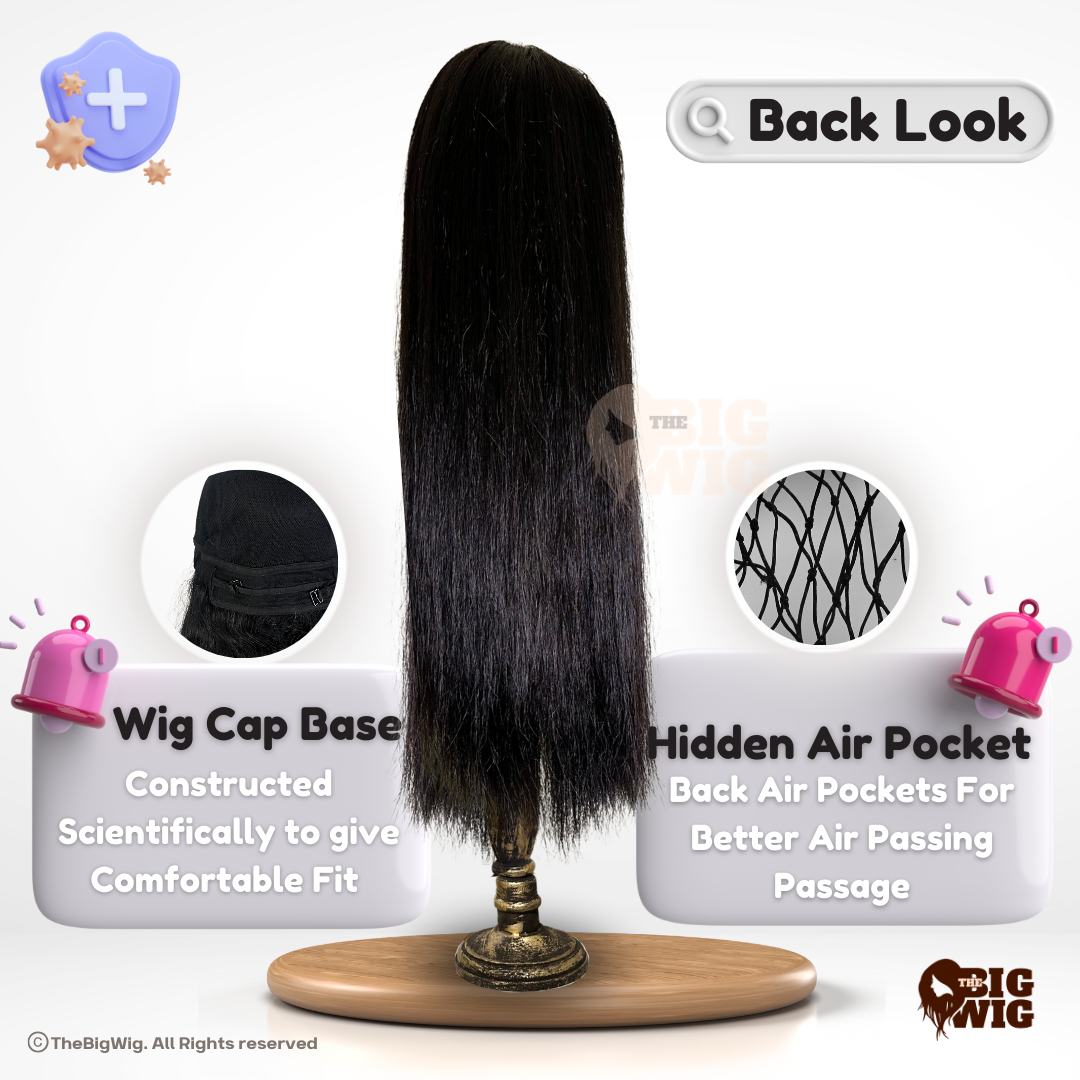 Layer Cut 26" Bio Fiber Hair Wig for Female Cancer Patient